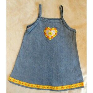 Dress 24 months Girls baby toddler Summer clothing denim sleeveless sundress